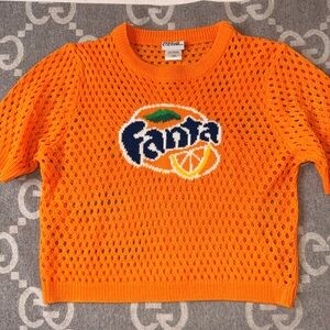 Orange Fanta Knit Fanta Shirt